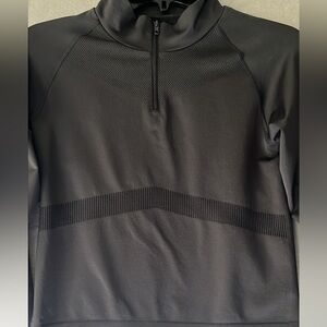 Pink Active Women Long Sleeve Dark Gray Pullover Size M/L